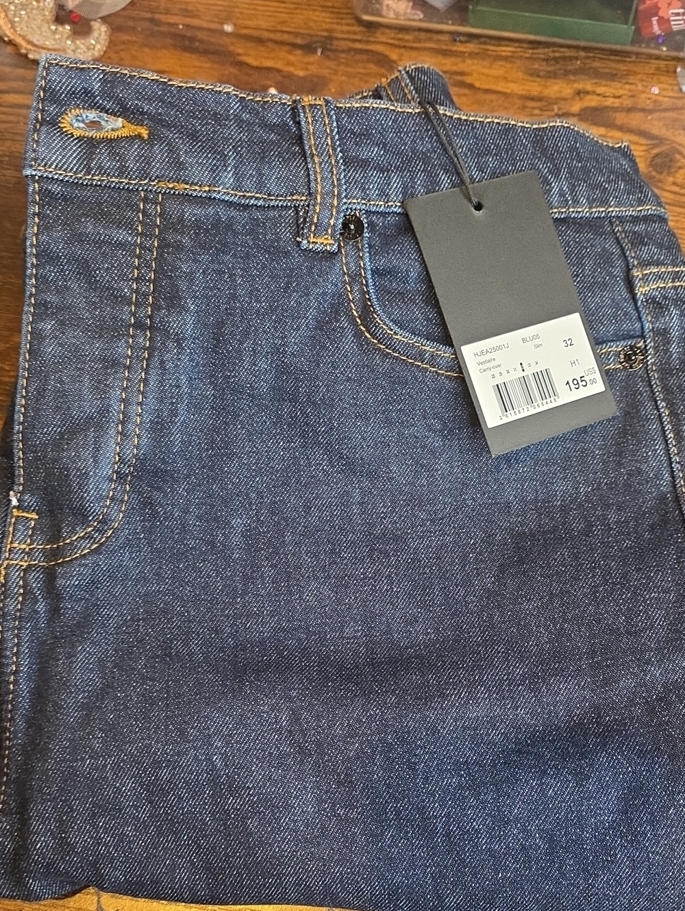 The Kooples Men's Dark Blue Slim Straight Jeans